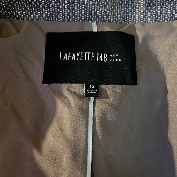 LAFAYETTE 148 New York single button business casual blazer 12 - Picture 2 of 4